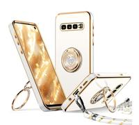 XYZ Coque pour Samsung Galaxy S10 avec Cordon, Blanc