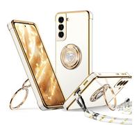 XYZ Coque pour Samsung Galaxy S22 avec Cordon, Blanc