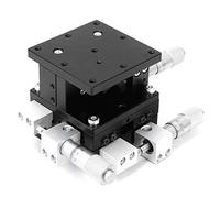 XYZ Plate-forme de coupe linéaire manuelle à 3 axes, table coulissante de réglage fin de haute précision pour mesure expérimentale optique, alliage d'aluminium, surface anodisée