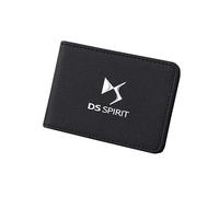 XYZNB Portefeuille en Cuir pour Carte de crédit et permis de Conduire, avec Pages épaissies pour Une visibilité Claire et sans Obstruction.,Black