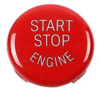 XZANTE Bouton De Démarrage Bouton D'Arrêt Bouton du Moteur Couvercle du Commutateur D'Allumage Remplacement pour BMW X1 X3 X5 X6 Z4 Série 1 3 5 (E87, E90 / E91 / E92 / E93, E60) (Rouge)