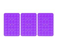 XZC Lot de 3 ventouses double face en silicone pour téléphone portable, support mains libres pour selfies et vidéos, réutilisable et amovible (violet)