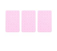 XZC Lot de 3 ventouses double face en silicone pour téléphone portable, support mains libres pour selfies et vidéos, réutilisable et amovible (rose clair)