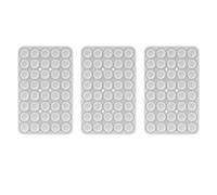 XZC Lot de 3 ventouses double face en silicone pour téléphone portable, support mains libres pour selfies et vidéos, réutilisable et amovible (gris)