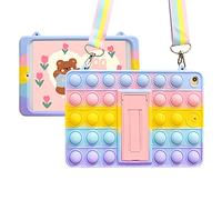 XZC Push Pop Coque pour iPad 11ème Génération 11 Pouces 2025 (A16), iPad 10ème Génération 10.9 Pouces 2022 Silicone résistant aux Chocs avec béquille Pliable pour iPad 10e génération 10,9" 2022