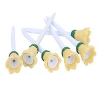 Xzcvalimn Ensemble de 6 Tees de Golf en Plastique, Forme Fleur, 83 mm, avec Support pour Balle ; Tees légers, résistants et Non Toxiques, idéaux pour l’entraînement et Les Jeux en Plein air.