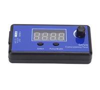 Xzcvalimn Testeur de servos et de ESC, testeur Multifonction pour Moteurs brushless et à balais destiné aux Avions, Voitures et Bateaux radiocommandés, avec Une Largeur d’Impulsion de 800 à