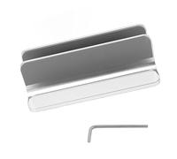 Xzcvalimn Vertical Laptop Stand, Aluminum Alloy Desktop Stand Holder, One - Piece Molding with Silicone Pads, Adjustable Base for Home Office, Holds Laptop Tablet Book Organizer