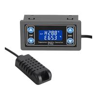 Xzcvalimn XY - Contrôleur numérique LCD de température et d'humidité WTH1, thermostat réglable pour l'incubation et la serre, moniteur de température et d'humidité en temps réel avec mémoire