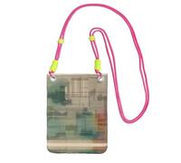 XZDAL a Melodic Tunes Sac à bandoulière pour téléphone portable pour femme, tendance et réglable, léger pour un usage quotidien Noir, Fuchsia, Taille unique