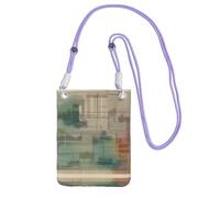 XZDAL a Melodic Tunes Sac à bandoulière pour téléphone portable pour femme, tendance et réglable, léger pour un usage quotidien Noir, violet, Taille unique