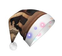 XZDAL Ancient Relics Chapeau de Noël lumineux pour adulte - Accessoires de costume de vacances de Père Noël