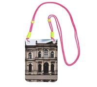 XZDAL aOld Architecture Sac à bandoulière pour téléphone portable, noir, pour femme, tendance et réglable, léger pour un usage quotidien, Fuchsia, Taille unique