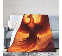 XZDAL Beautiful Phoenix Couverture en flanelle 203,2 x 152,4 cm pour l'hiver, légère, chaude et douce pour lit, canapé, camping, voyage, utilisation à la maison