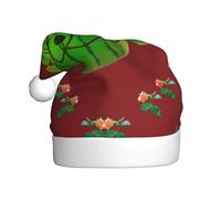 XZDAL Big Eye Chapeau de Noël en peluche pour adulte Motif pastèque Accessoire de costume pour festivals et événements