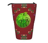 XZDAL Big Eye Trousse à crayons avec motif pastèque extensible, portable et légère, pour papeterie, petits objets