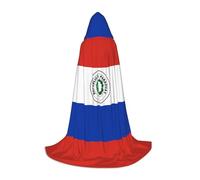 XZDAL Cape à capuche avec drapeau du Paraguay pour adolescents - Taille M - Pour cosplay, bal masqué, carnaval, fête