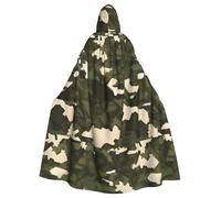 XZDAL Cape à capuche camouflage pour adulte pour Halloween, cosplay, bal masqué, fête costumée