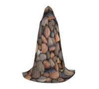 XZDAL Cape à capuche « Pebbles in the beach » - Taille S pour adolescents - Longue cape pour cosplay, bal masqué, carnaval, fête