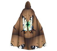 XZDAL Cape à capuche pour adulte avec petit papillon pour Halloween, cosplay, bal masqué, fête costumée