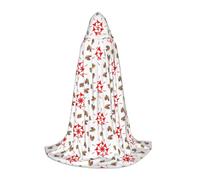 XZDAL Cape à capuche rotative à huit sens L pour adolescents - Longue cape pour cosplay, bal masqué, carnaval, fête
