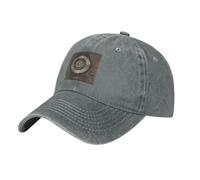 XZDAL Casquette de baseball tendance Melodic Tunes en denim noir unisexe avec bord courbé pour l'extérieur, les voyages, le sport, le quotidien, gris, Taille unique