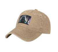 XZDAL Casquette de baseball tendance WraithsAndWitches en denim noir unisexe avec bord courbé pour l'extérieur, les voyages, le sport, le quotidien, naturel, Taille unique