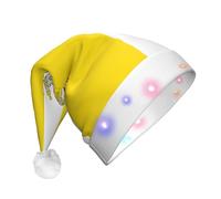 XZDAL Chapeau de Noël lumineux pour adulte - Drapeau du Vatican - Accessoires de costume de vacances de Père Noël
