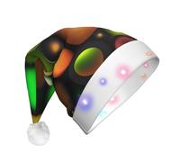 XZDAL Chapeau de Noël lumineux universel texturé camouflage pour adulte - Accessoires de costume de vacances de Père Noël
