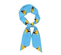 XZDAL Drapeau de Sainte Lucie Écharpe en Satin Mode pour Voyage Bandeau Châle et Accessoires