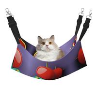 XZDAL Hamac à objets en trois dimensions doux et velouté M pour chat réglable avec crochets en métal, double face pour un confort ultime