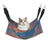 XZDAL Hamac d'avion doux et velouté M pour animaux domestiques, réglable avec crochets métalliques, double face pour un confort ultime