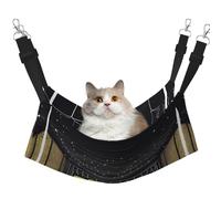 XZDAL Hamac de nuit de concert doux et velouté M pour animaux domestiques, réglable avec crochets métalliques, double face pour un confort ultime