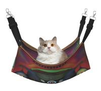 XZDAL Hamac de parade pétrifiant doux et velouté M pour animaux domestiques, réglable avec crochets métalliques, double face pour un confort ultime