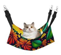 XZDAL Hamac doux en velours pour animaux de compagnie avec crochets métalliques, double face pour un confort ultime