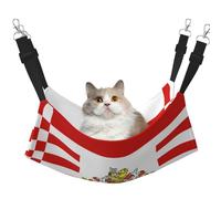 XZDAL Hamac doux et velouté du Sénat de Brême M pour animal domestique, réglable avec crochets métalliques, double face pour un confort ultime