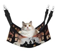 XZDAL Hamac doux et velouté pour chat Taille M réglable avec crochets métalliques Double face pour un confort ultime