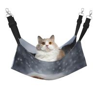 XZDAL Hamac doux pour chien et chat - Réglable avec crochets métalliques - Double face pour un confort ultime