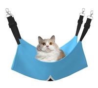 XZDAL Hamac en forme de drapeau de Sainte Lucie pour chat et chat - Réglable avec crochets métalliques - Double face pour un confort ultime