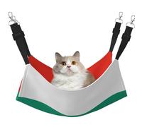 XZDAL Hamac en velours doux drapeau bulgare L pour animal domestique, réglable avec crochets métalliques, double face pour un confort ultime