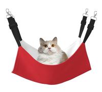 XZDAL Hamac en velours doux drapeau indonésien L pour animal domestique, réglable avec crochets métalliques, double face pour un confort ultime