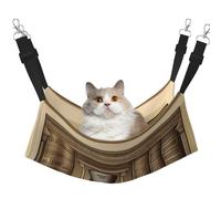 XZDAL Hamac Mystère L Velouté Doux Momie Chat Réglable avec Crochets Métalliques Double Face pour un Confort Ultime