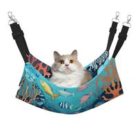 XZDAL Hamac souple et velouté pour dauphins sous-marins L pour animaux domestiques, réglable avec crochets métalliques, double face pour un confort ultime