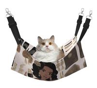 XZDAL Hamac Velouté Doux Élégant Glam L pour Animaux de Compagnie Chat Réglable avec Crochets Métalliques Double Face pour un Confort Ultime