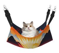 XZDAL Hamac velouté doux et lumineux pour chat - Réglable avec crochets métalliques - Double face pour un confort ultime