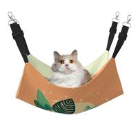 XZDAL Hamac Velouté Doux Vert Taille M pour Animaux Domestiques Chat Réglable Avec Crochets Métalliques Double Face Pour Un Confort Ultime