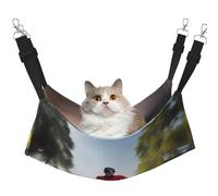 XZDAL Hamac Velouté Soft Active Lifestyle L pour chat réglable avec crochets métalliques double face pour un confort ultime