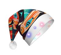 XZDAL Il y a un autre poisson dans le poisson Chapeau décoratif de Noël lumineux pour adulte - Accessoires de costume de Père Noël