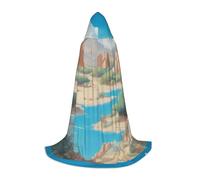 XZDAL Oasis in the desert Cape à capuche L pour adolescents Costume Cosplay Mascarade Carnaval Fête