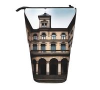 XZDAL Old Architecture Trousse à Crayons Extensible Portable et Légère Rangement pour Papeterie Petits Articles